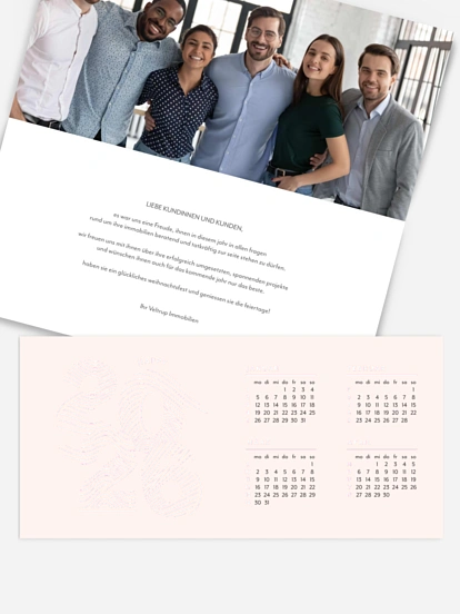 Geschäftliche Weihnachtskarte Ein neues Jahr