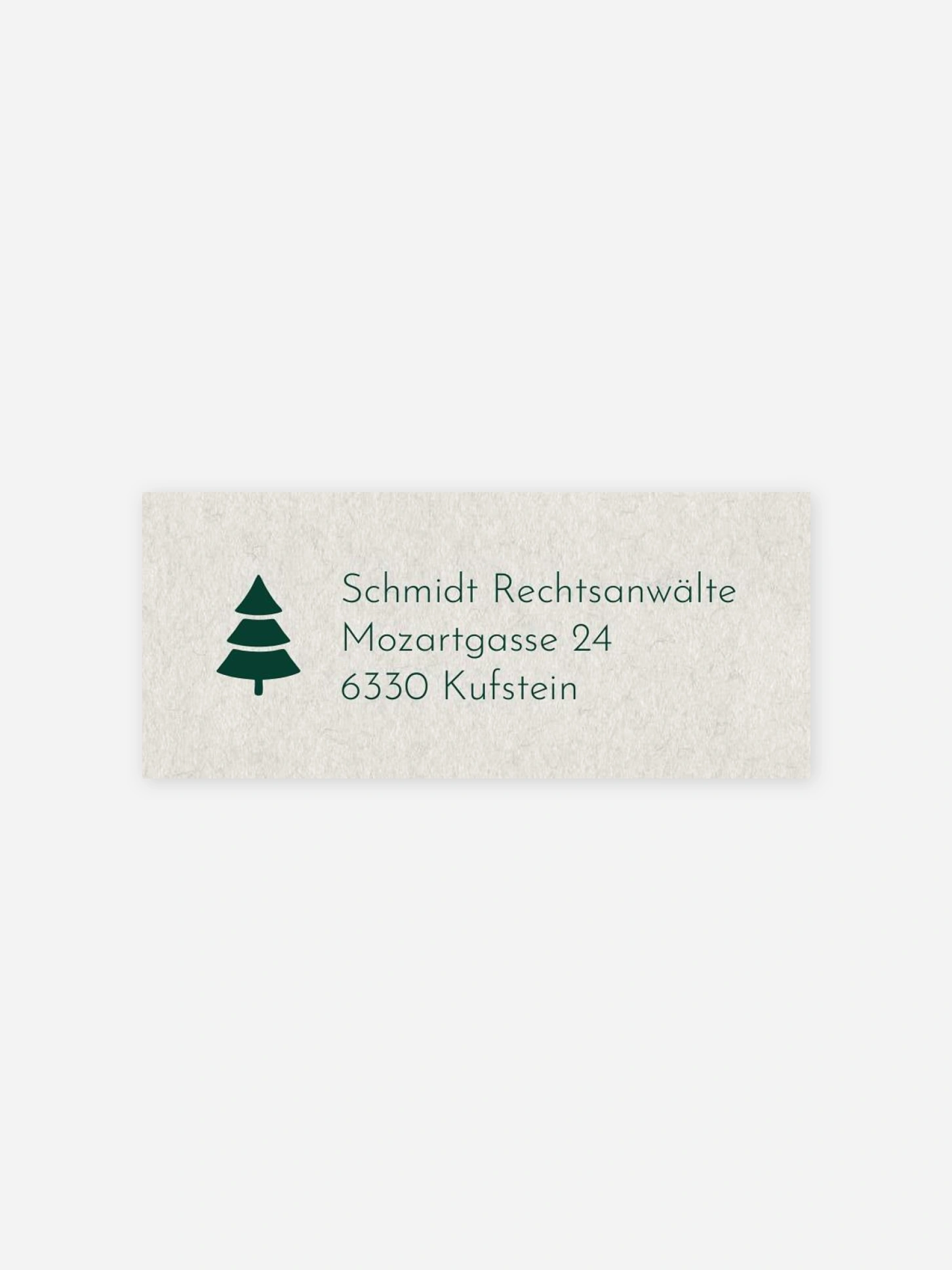 Absenderaufkleber geschäftl. Weihnachten Edles Fest