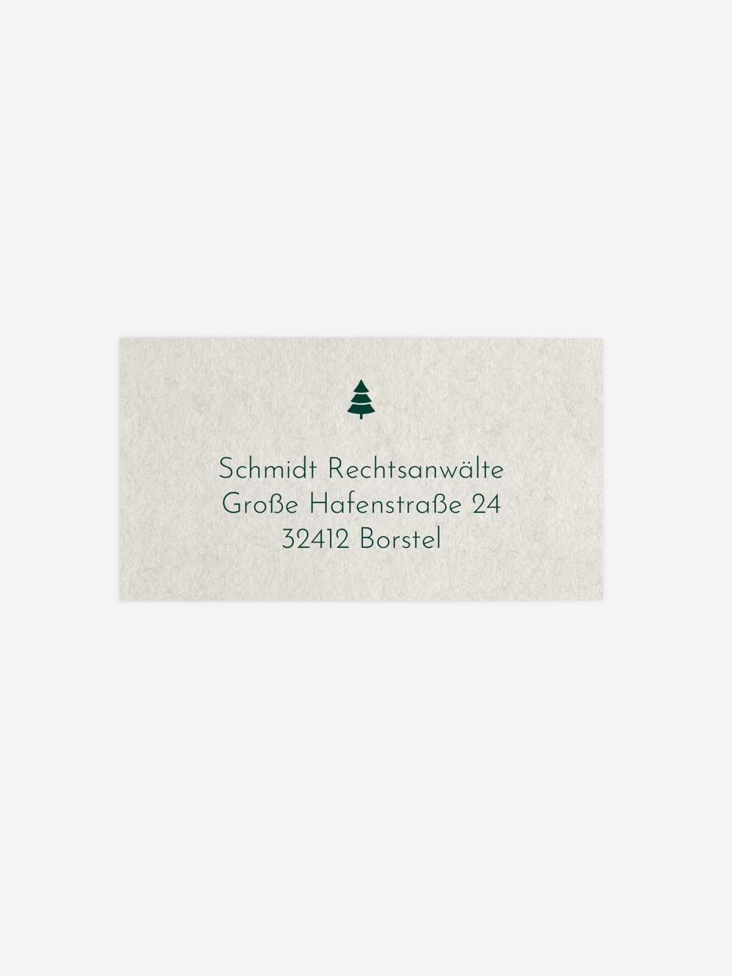 Empfängeraufkleber geschäftl. Weihnachten Edles Fest