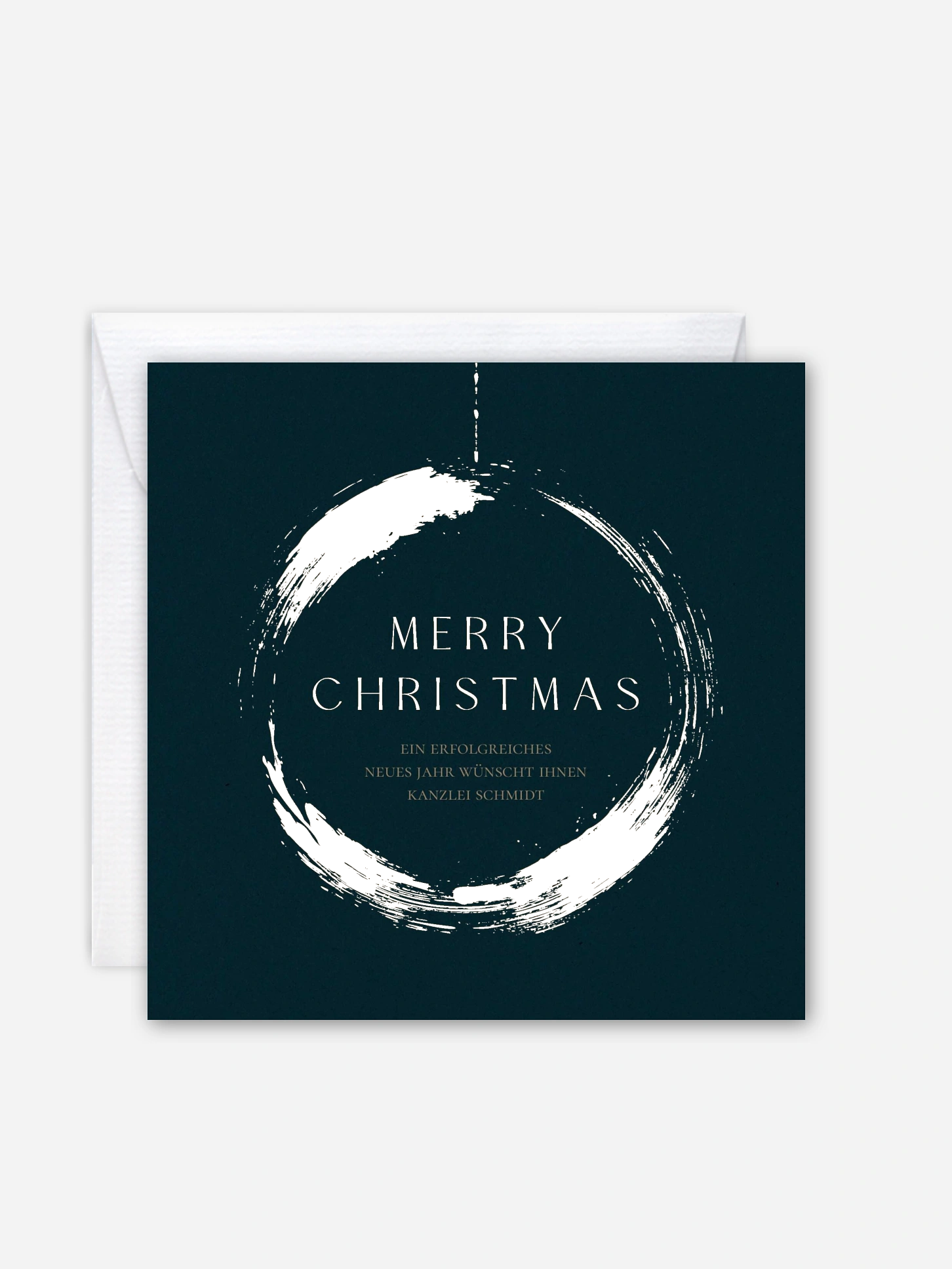 Geschäftliche Weihnachtskarte Seasonal Elegance