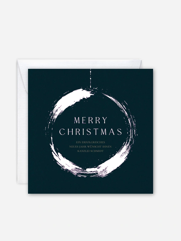 Geschäftliche Weihnachtskarte Seasonal Elegance
