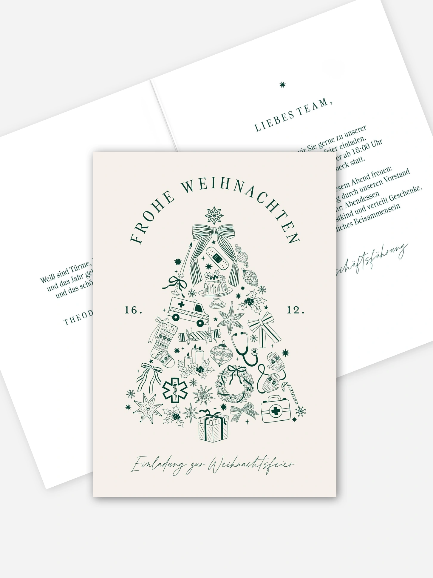 Weihnachtsfeier Business Christmas Tree