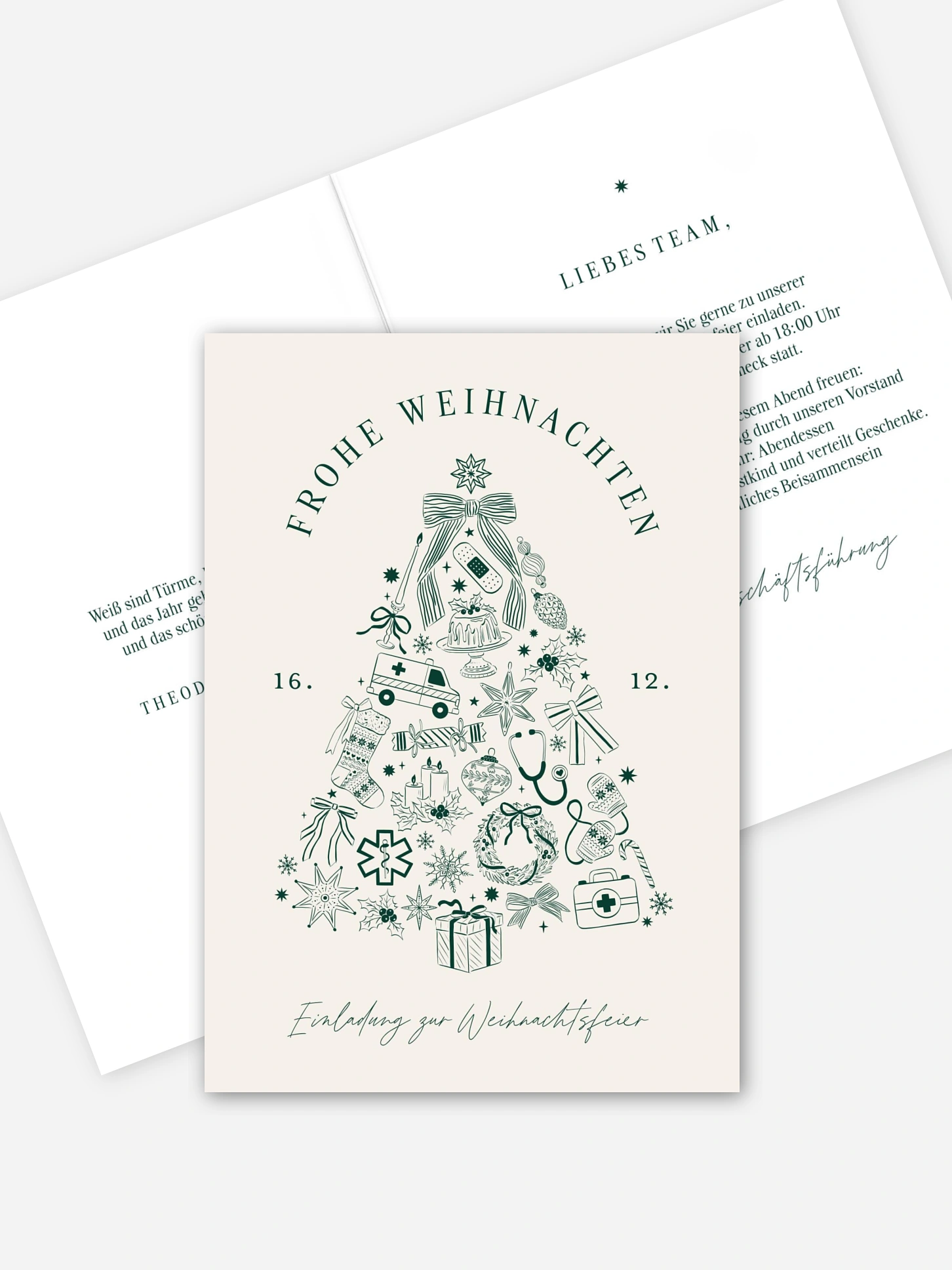 Weihnachtsfeier Business Christmas Tree