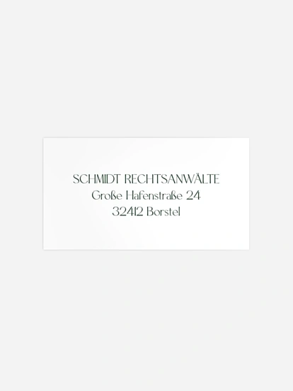 Empfängeraufkleber geschäftl. Weihnachten Timeless Year