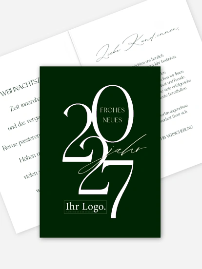 Geschäftliche Weihnachtskarte Timeless Year