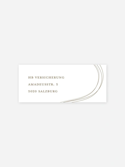 Absenderaufkleber geschäftl. Weihnachten Poised Year