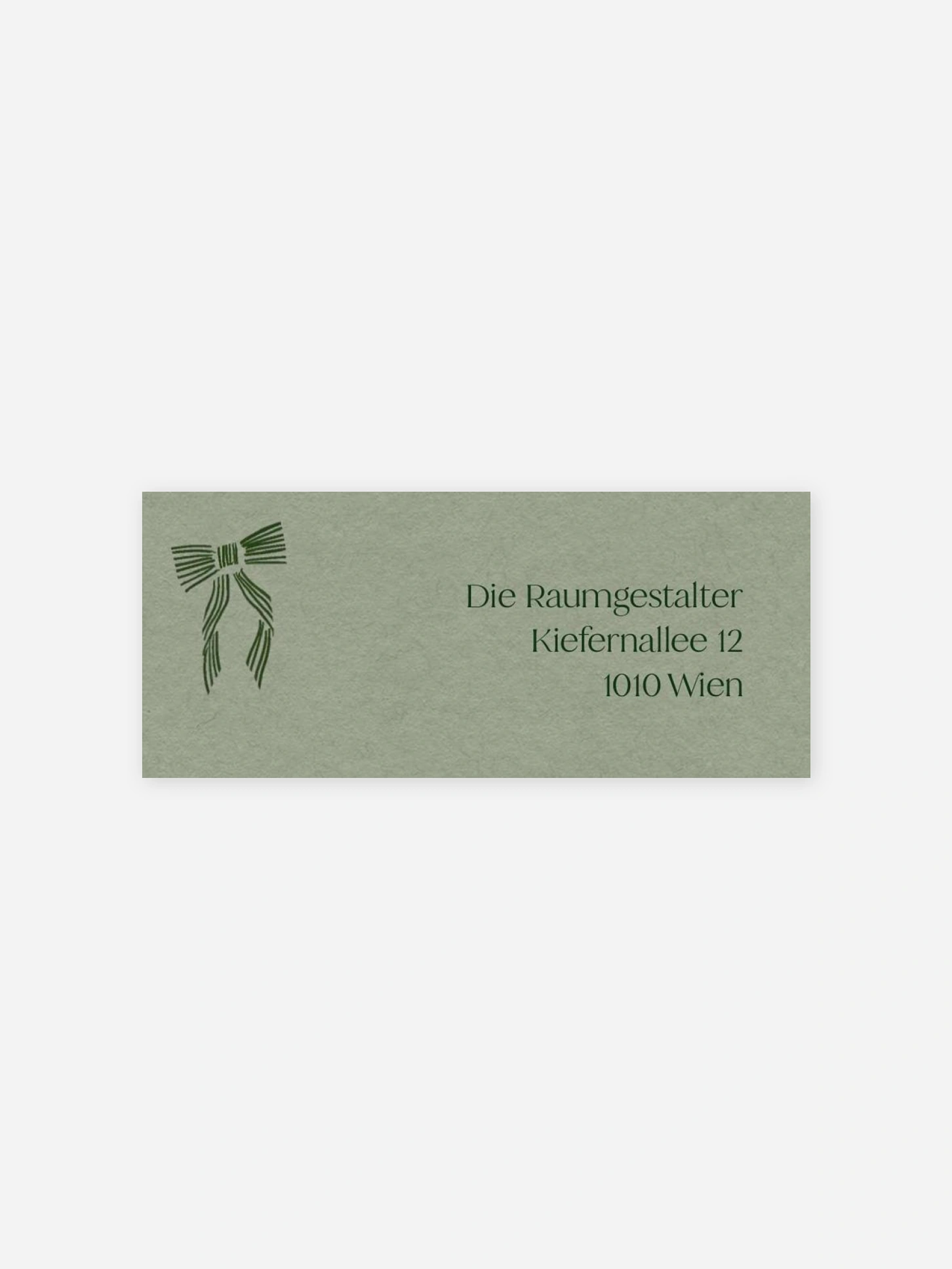 Absenderaufkleber geschäftl. Weihnachten Tied with Joy