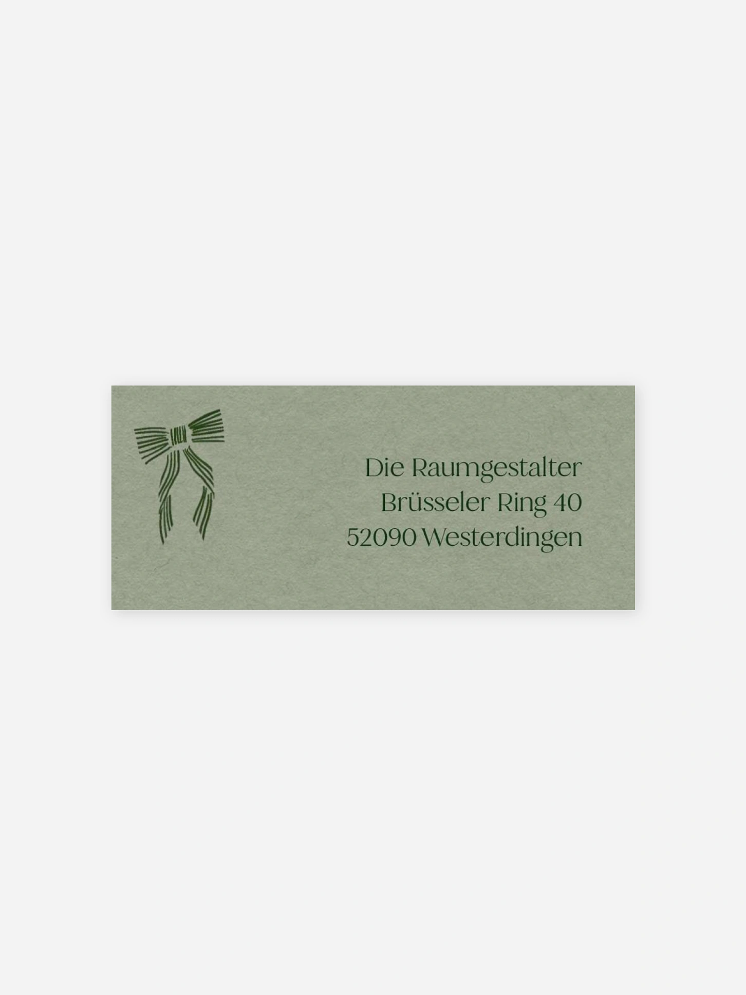 Absenderaufkleber geschäftl. Weihnachten Tied with Joy