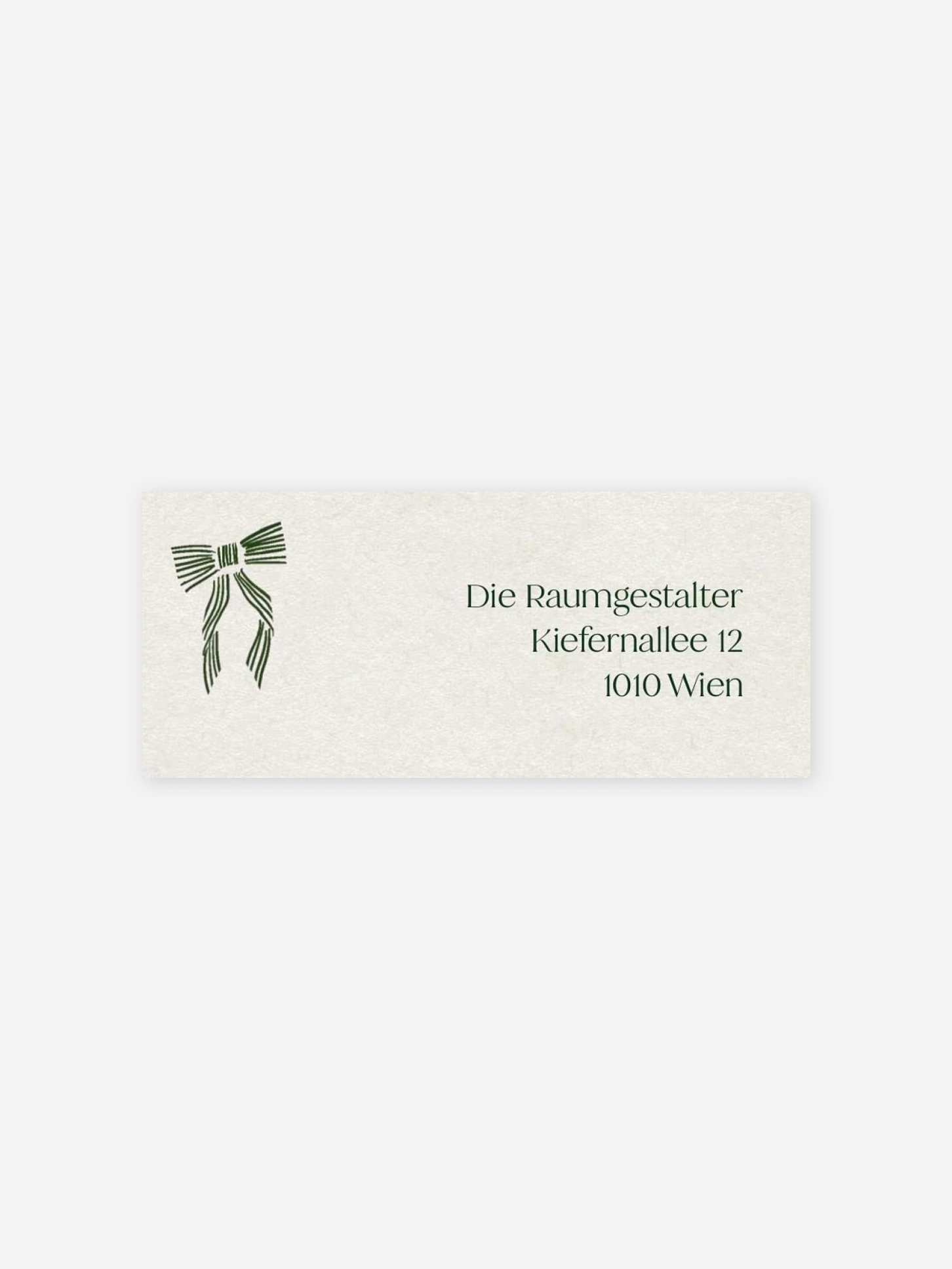 Absenderaufkleber geschäftl. Weihnachten Tied with Joy