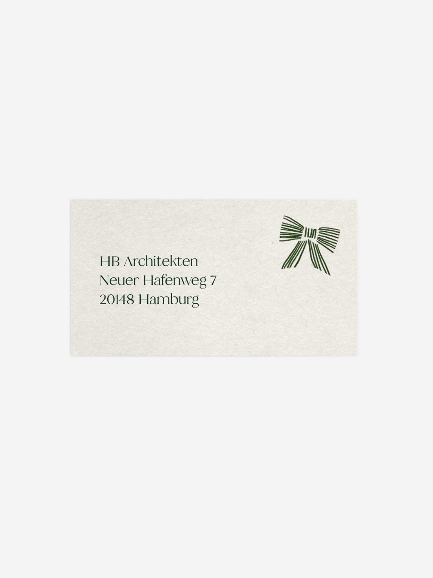 Empfängeraufkleber geschäftl. Weihnachten Tied with Joy