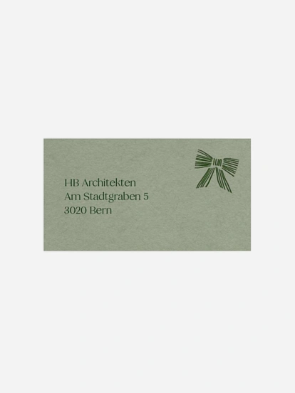 Empfängeraufkleber geschäftl. Weihnachten Tied with Joy