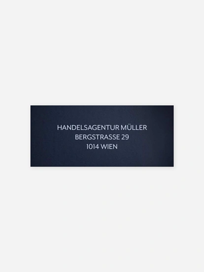 Absenderaufkleber geschäftl. Weihnachten Blick nach vorn
