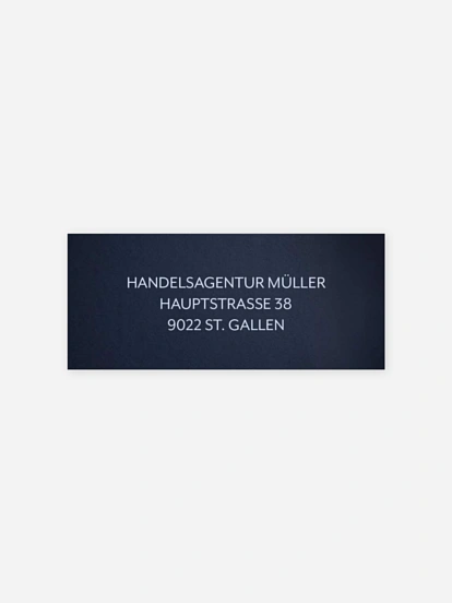 Absenderaufkleber geschäftl. Weihnachten Blick nach vorn