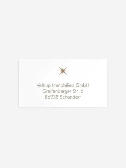 Empfängeraufkleber geschäftl. Weihnachten Festive Flora Kraftpapier