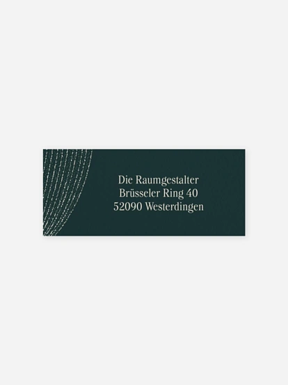 Absenderaufkleber geschäftl. Weihnachten Glitter Curtain
