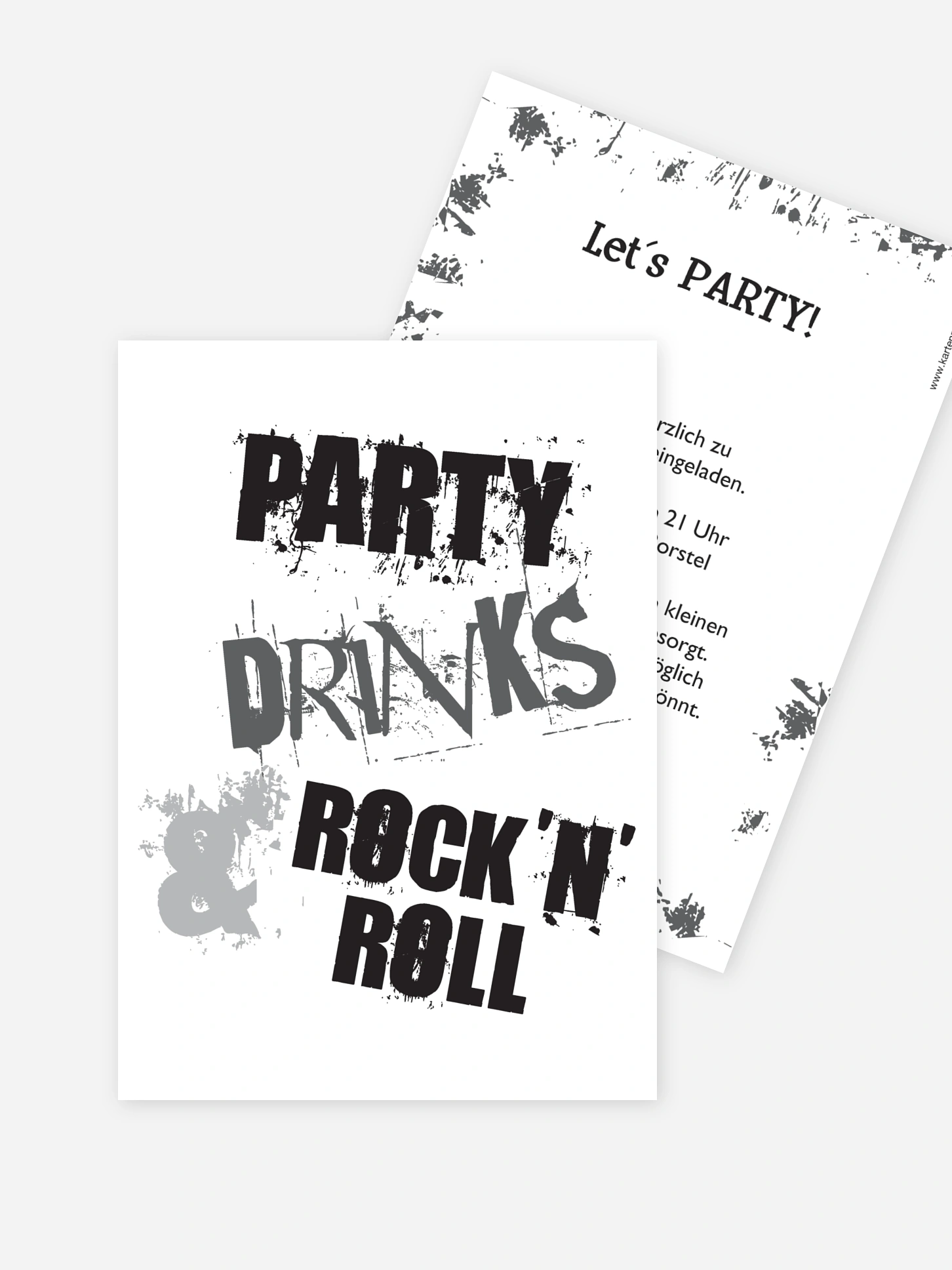 Partyeinladung Rock'n'Roll