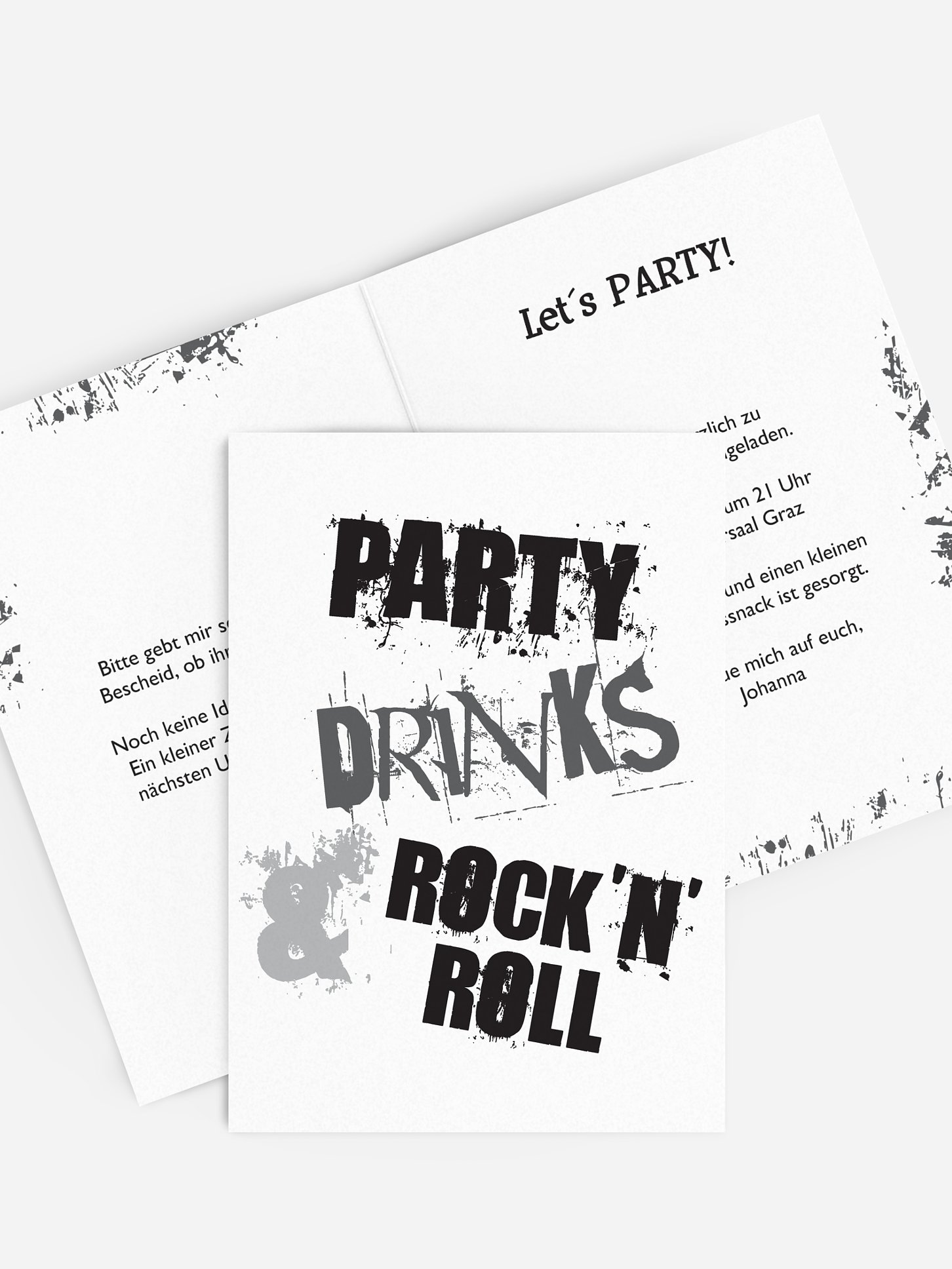 Partyeinladung Rock'n'Roll