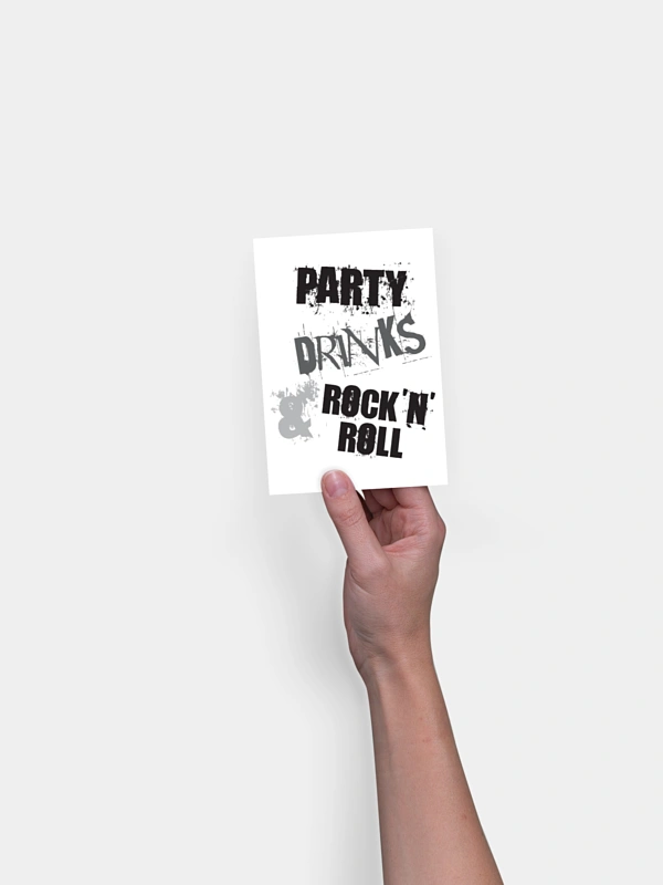 Partyeinladung Rock'n'Roll