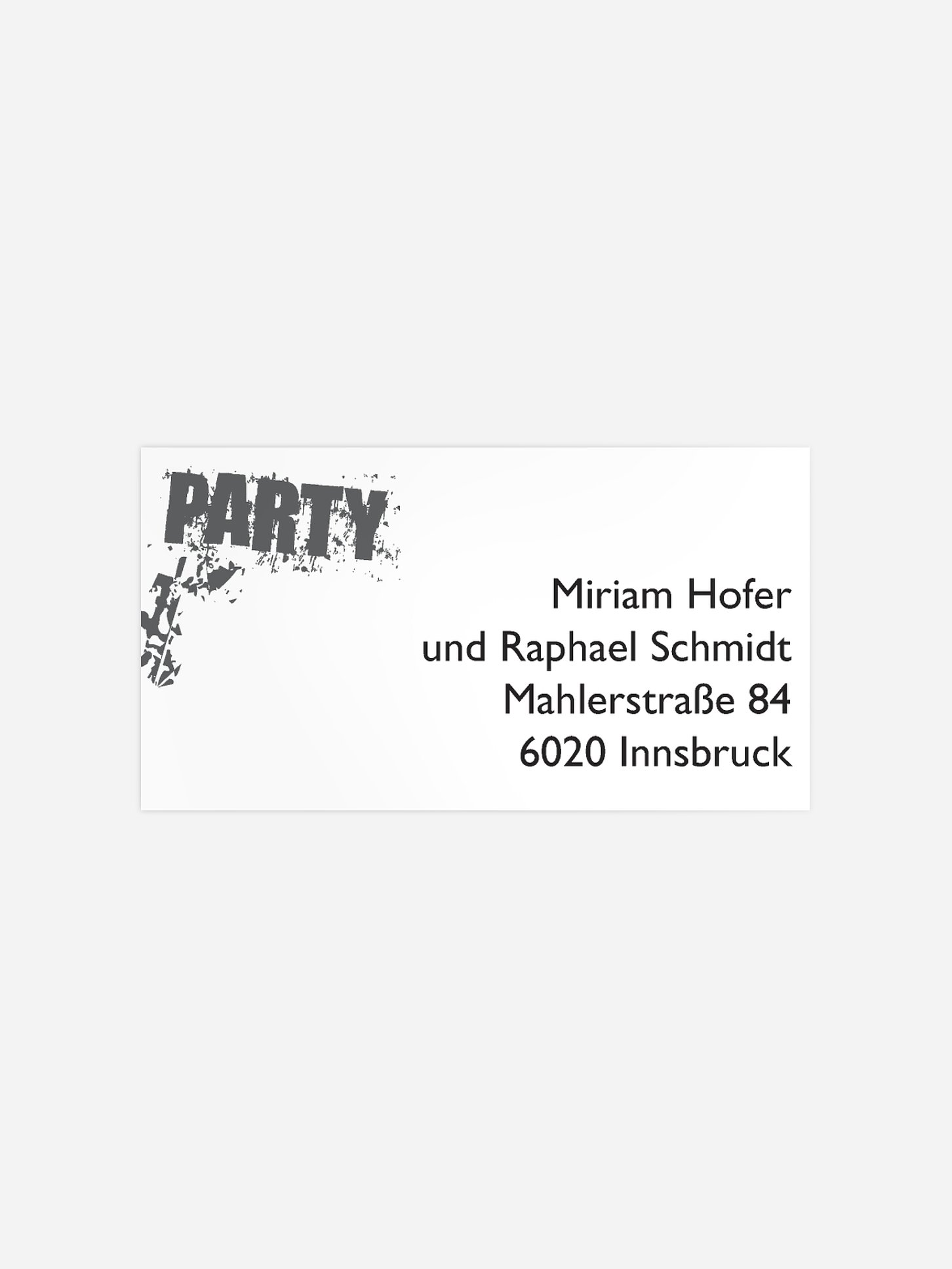 Empfängeraufkleber Party Rock'n'Roll