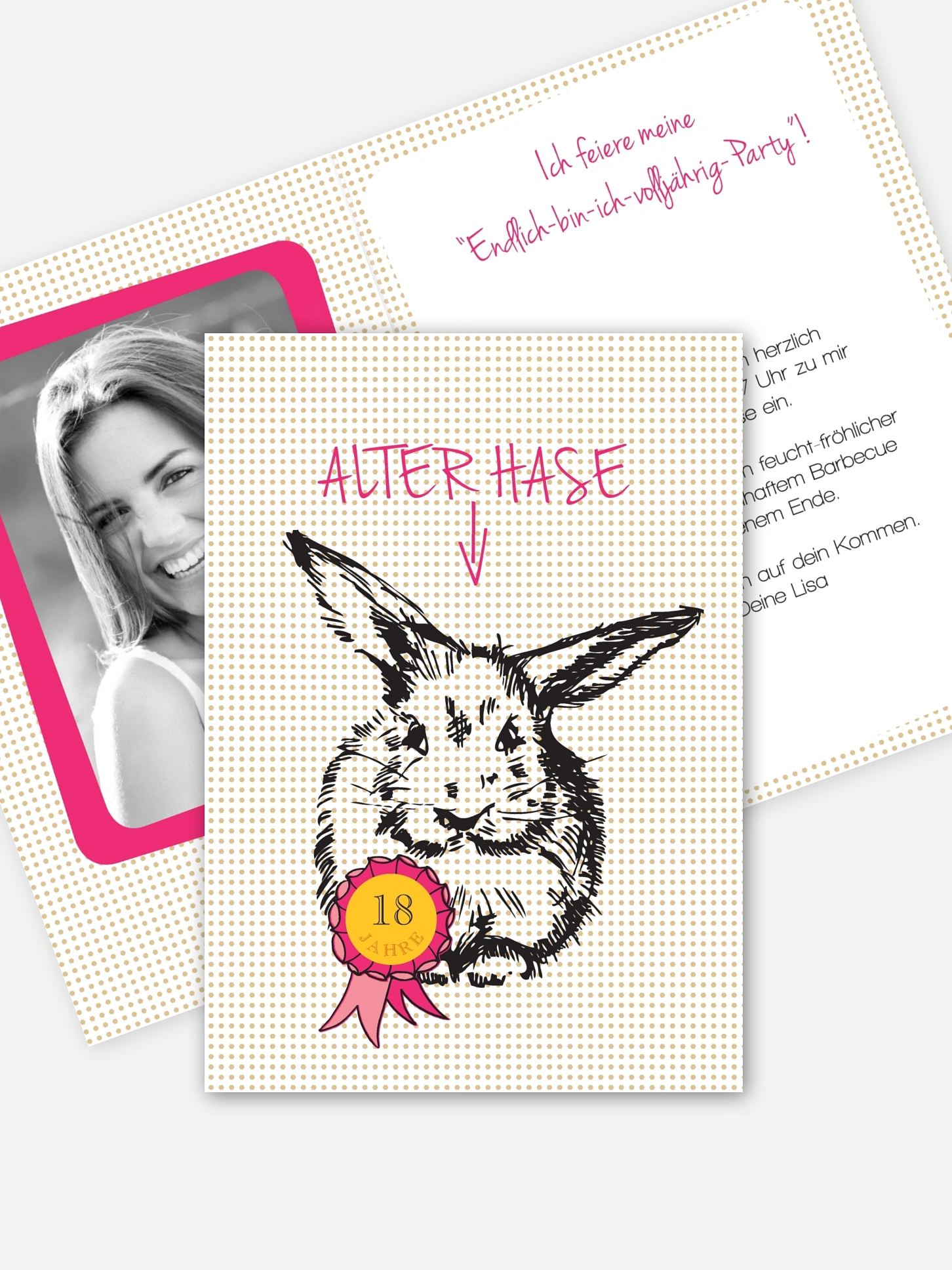 Einladung 18. Geburtstag Alter Hase