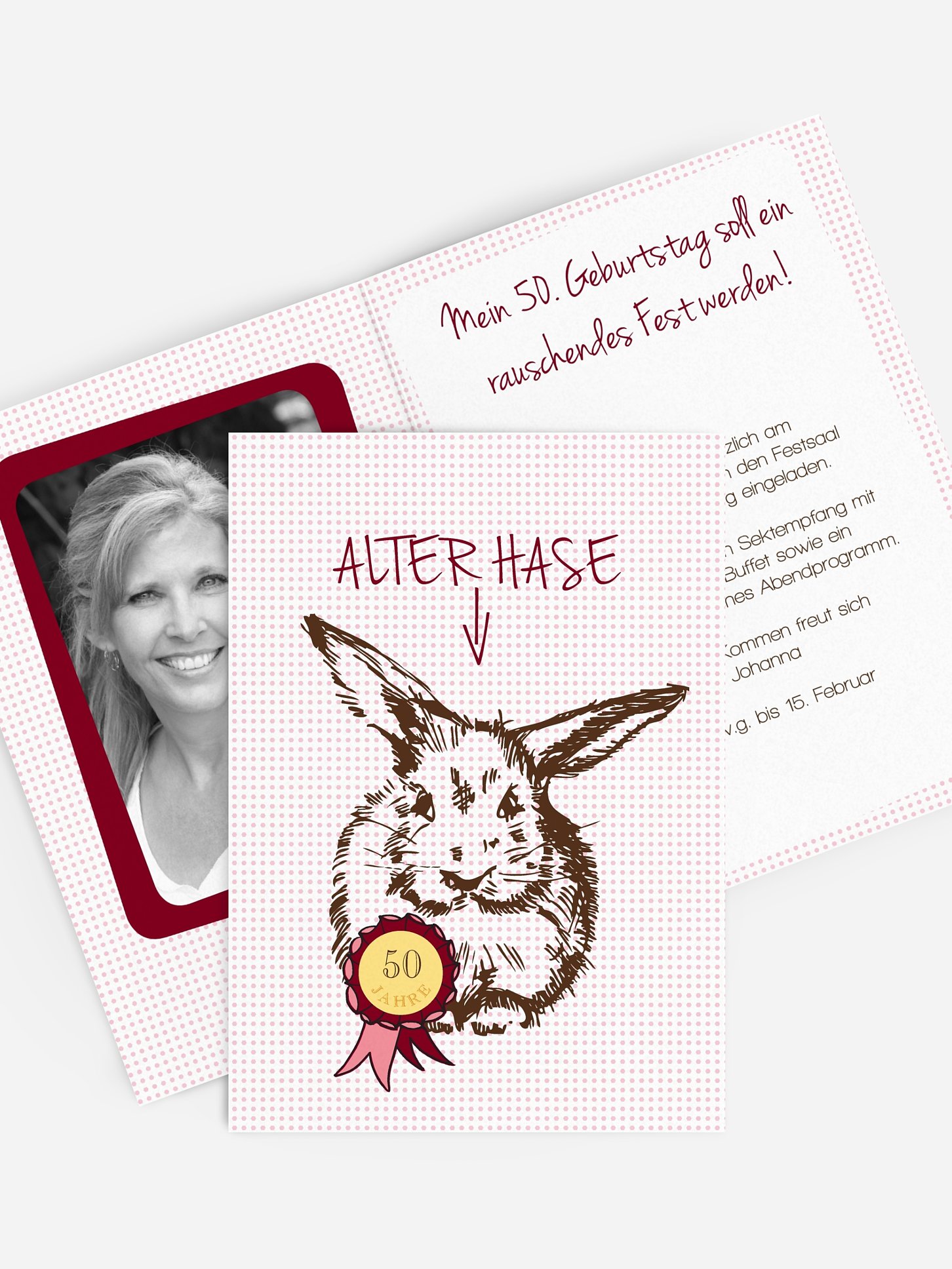 Einladung 50. Geburtstag Alter Hase