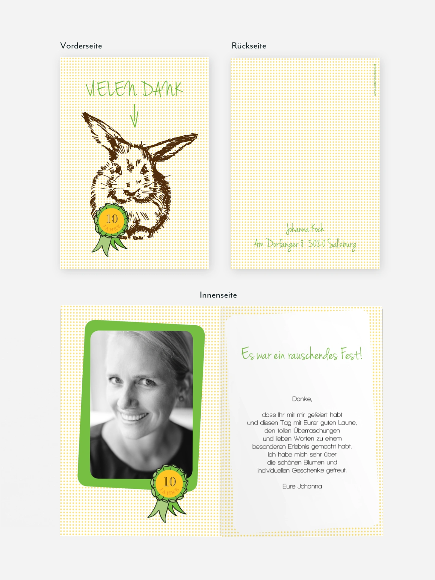 Dankeskarte Geburtstag Alter Hase