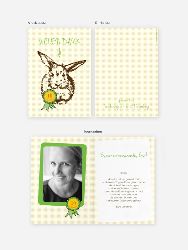 Dankeskarte Geburtstag Alter Hase