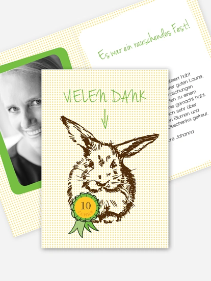 Dankeskarte Geburtstag Alter Hase