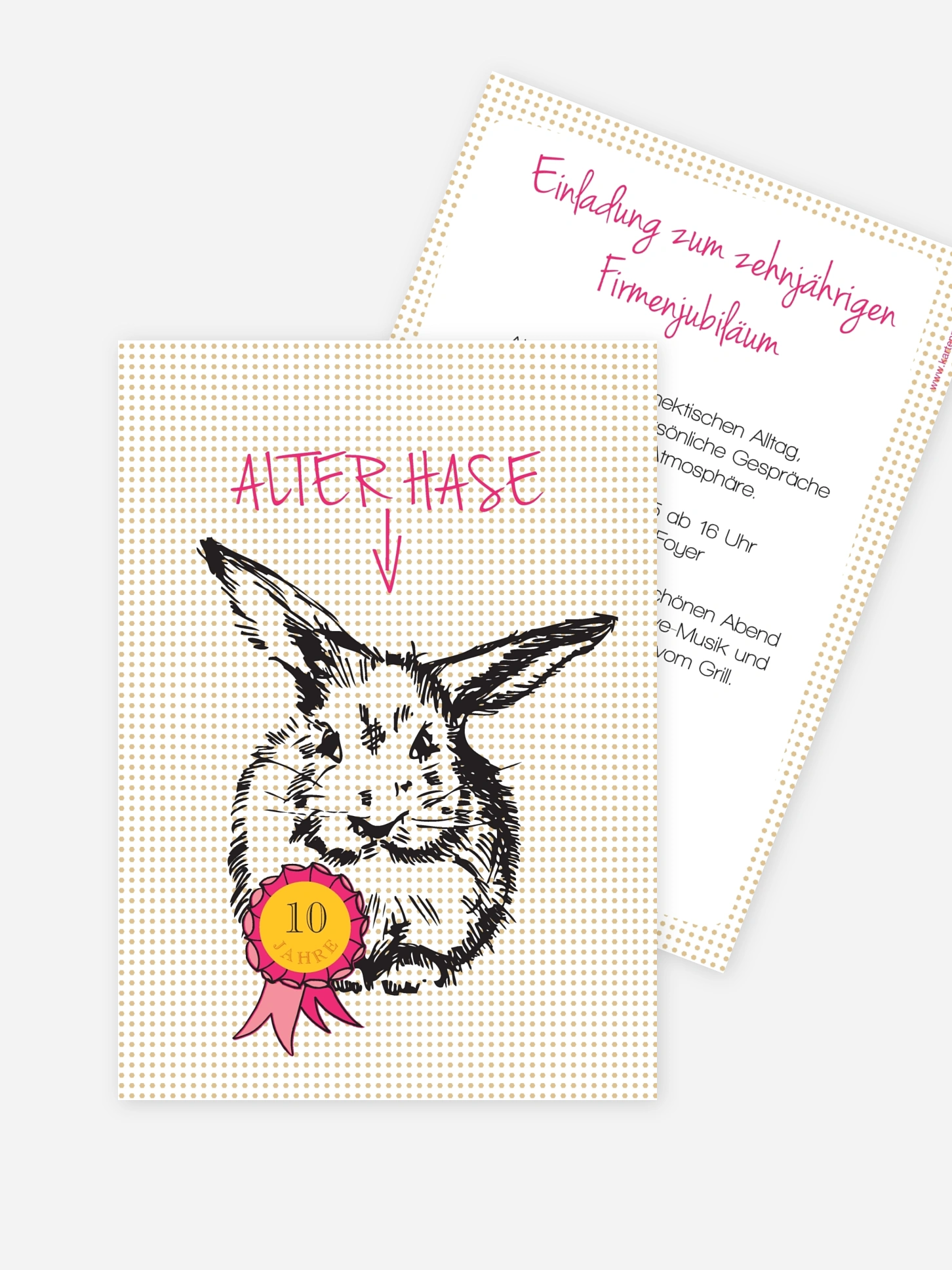 Partyeinladung Alter Hase