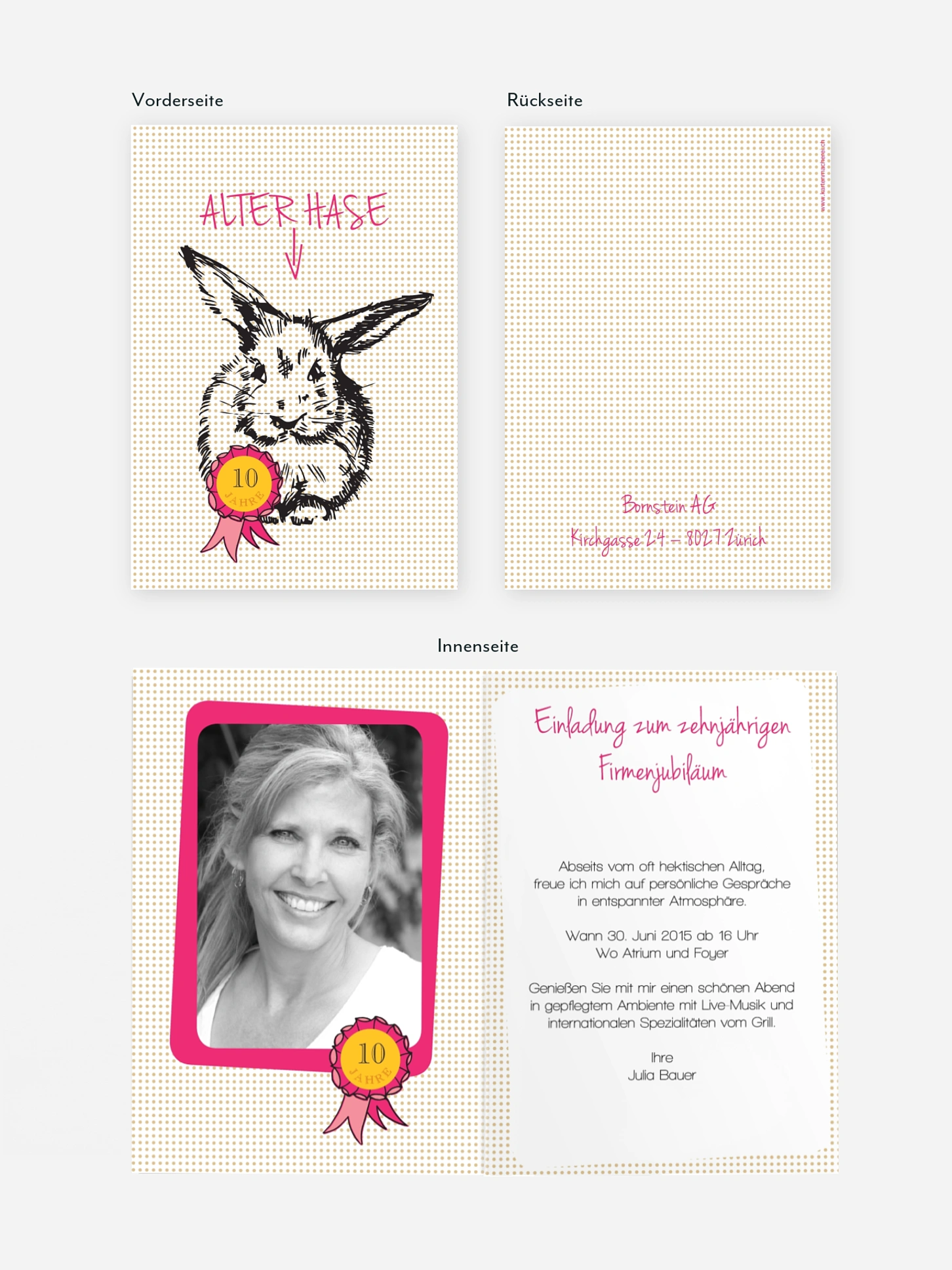 Partyeinladung Alter Hase