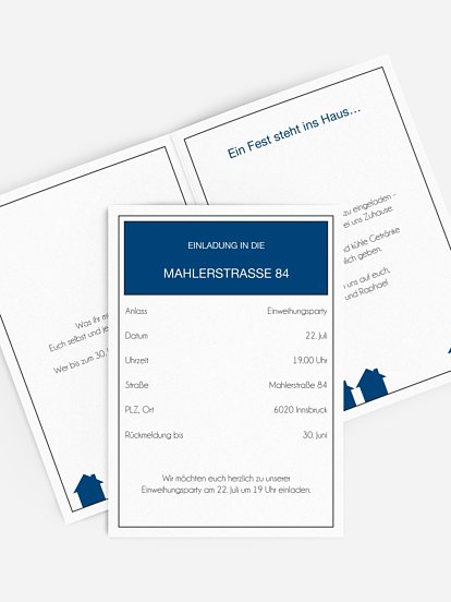 Partyeinladung Schlossallee