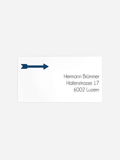 Empfängeraufkleber Party Schlossallee