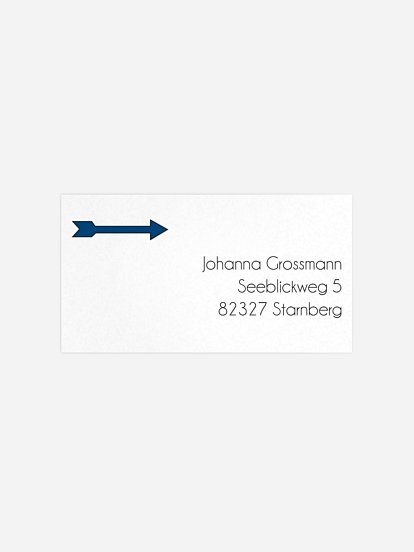 Empfängeraufkleber Party Schlossallee