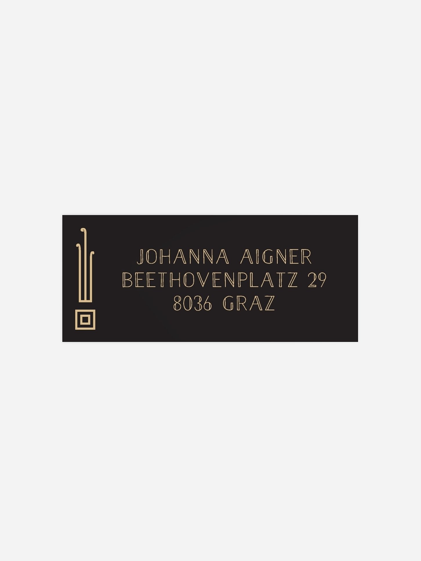 Absenderaufkleber Party Golden Twenties