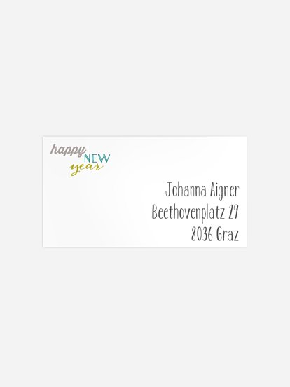 Empfängeraufkleber Party Countdown