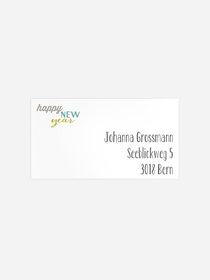 Empfängeraufkleber Party Countdown