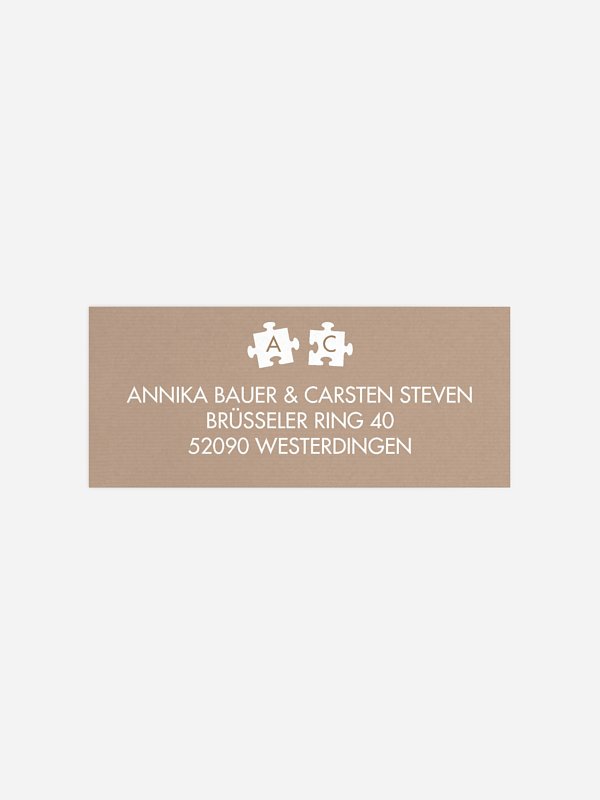 Absenderaufkleber Hochzeit Perfect Pair