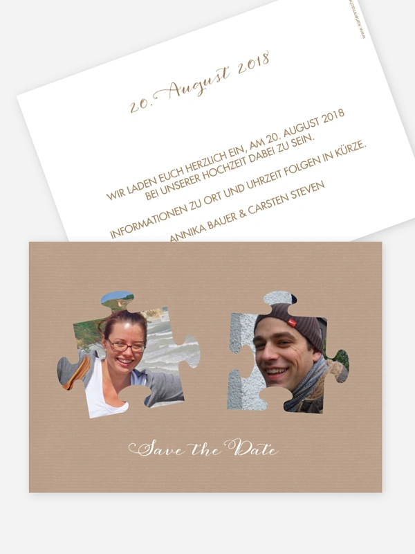 Save-the-Date Karte Perfect Pair