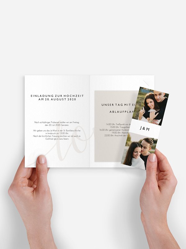 Hochzeitseinladung Only Love