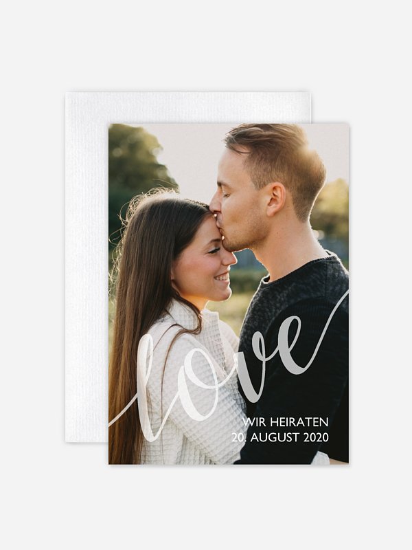 Hochzeitseinladung Only Love