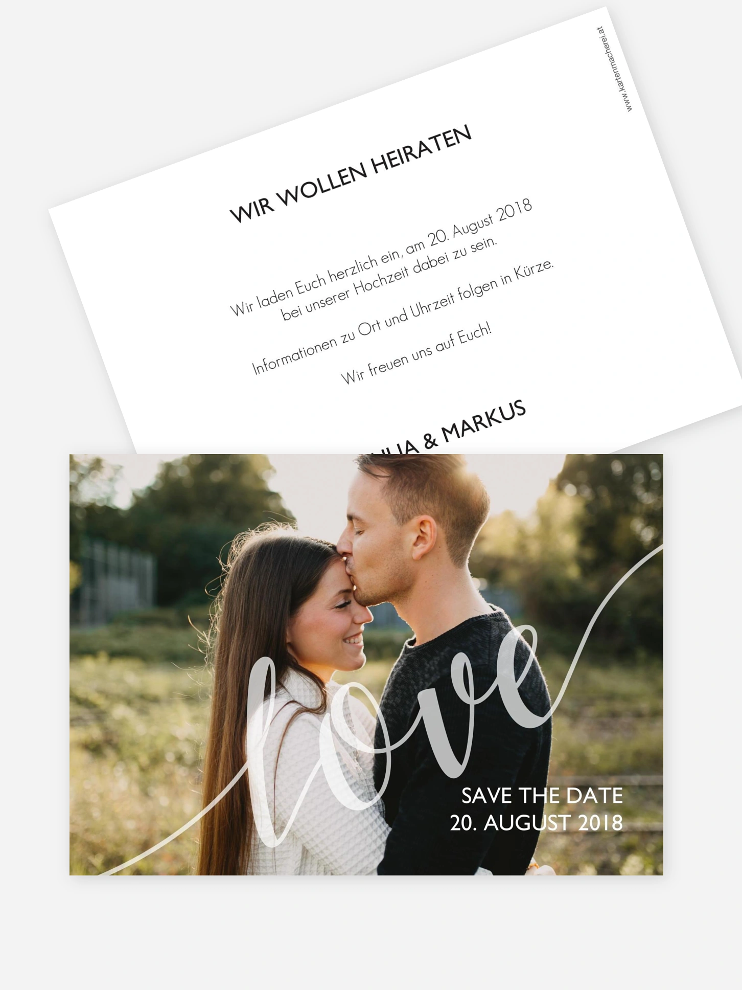 Save-the-Date Karte Only Love