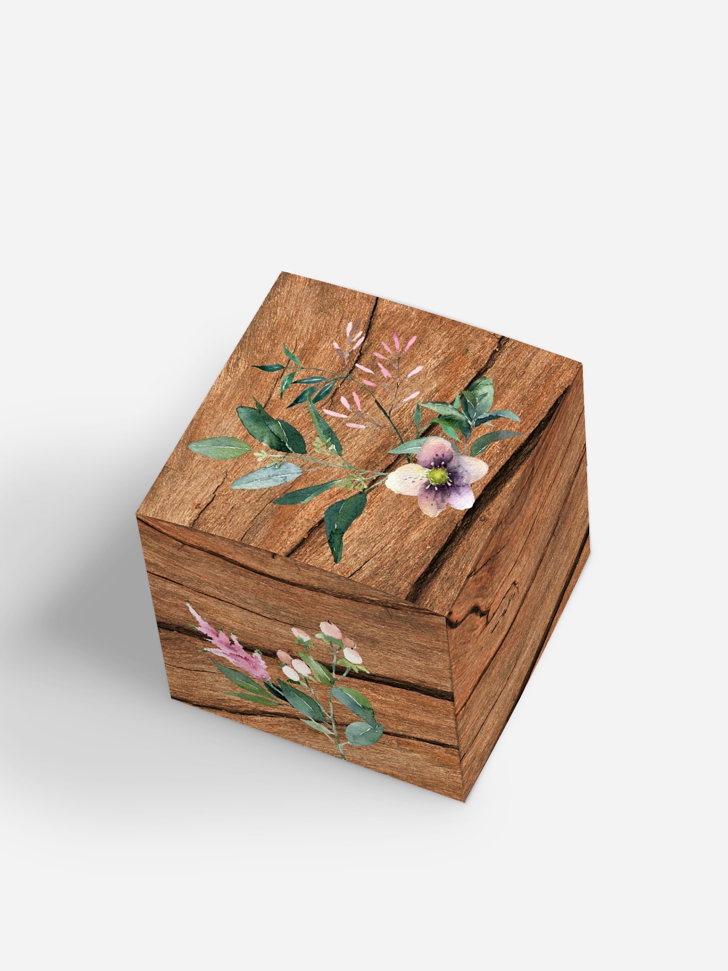 Gastgeschenkbox personalisiert Rustic Bloom