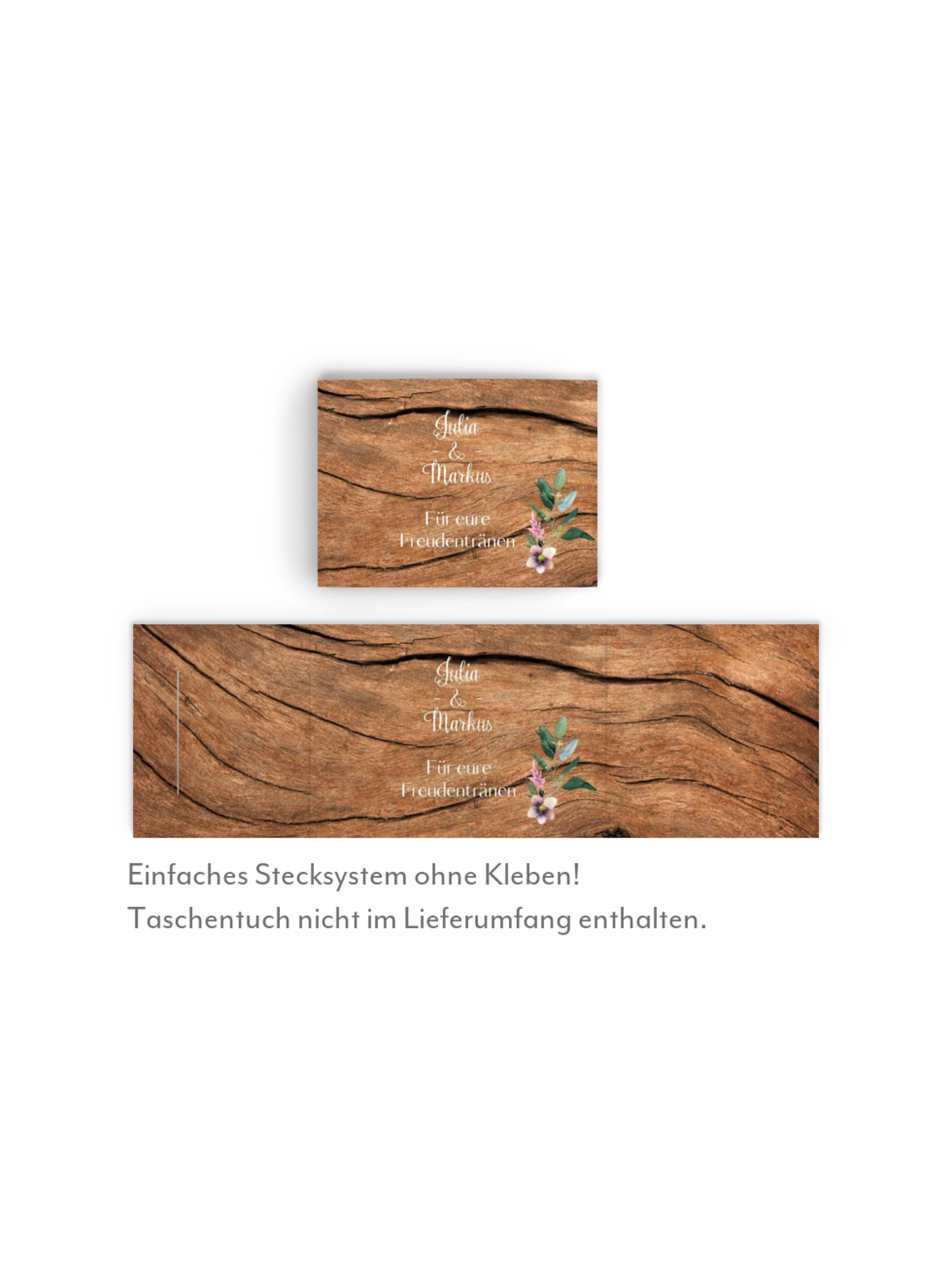 Freudentränen-Taschentücher Rustic Bloom