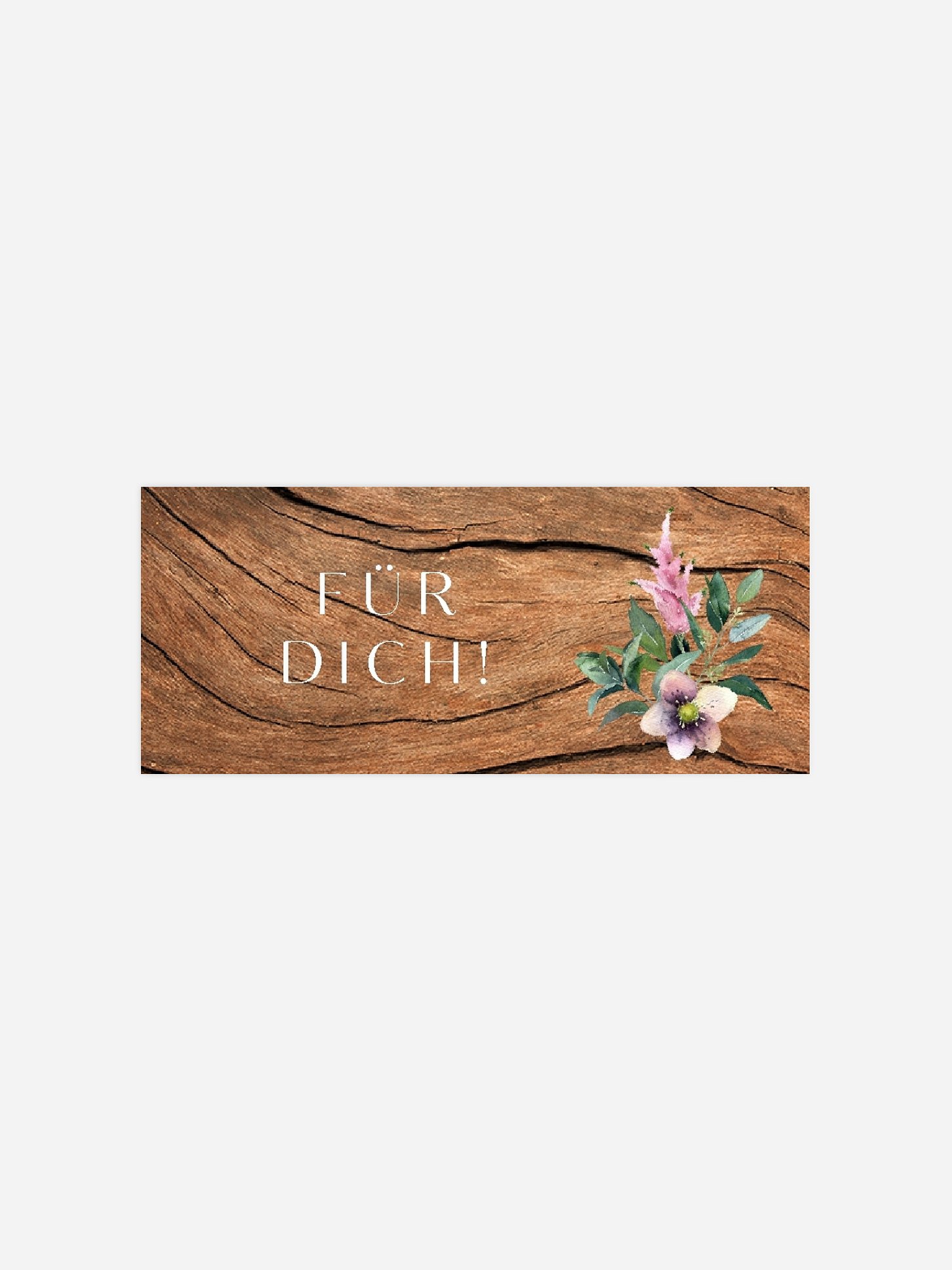 Geschenkaufkleber Hochzeit Rustic Bloom