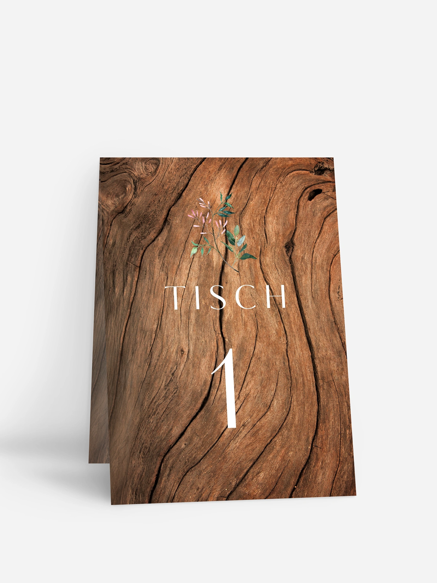 Tischnummer Rustic Bloom