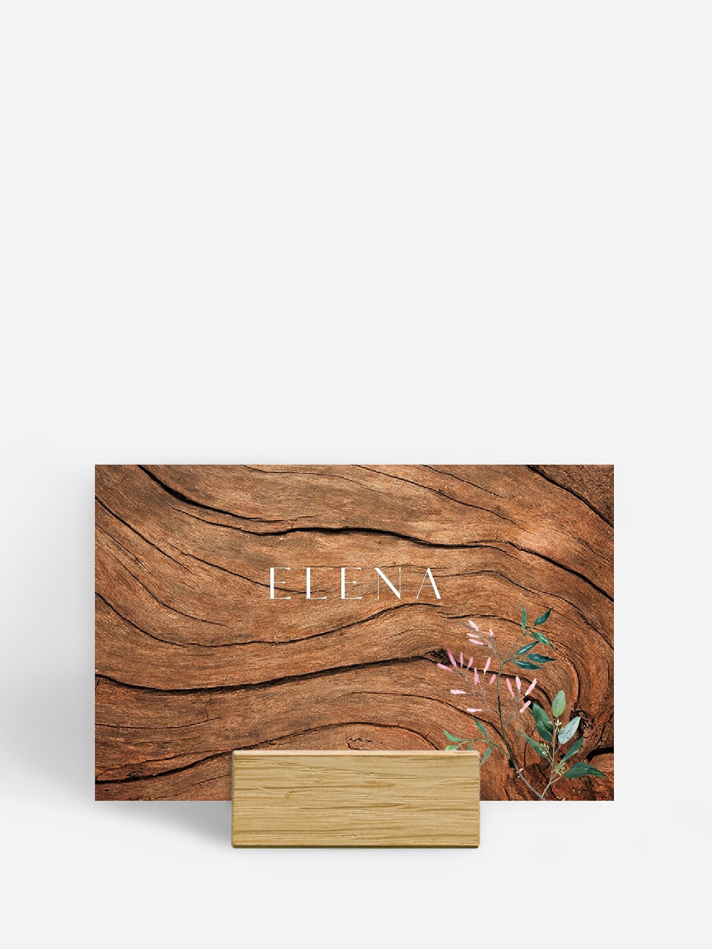 Tischkarte Hochzeit Rustic Bloom