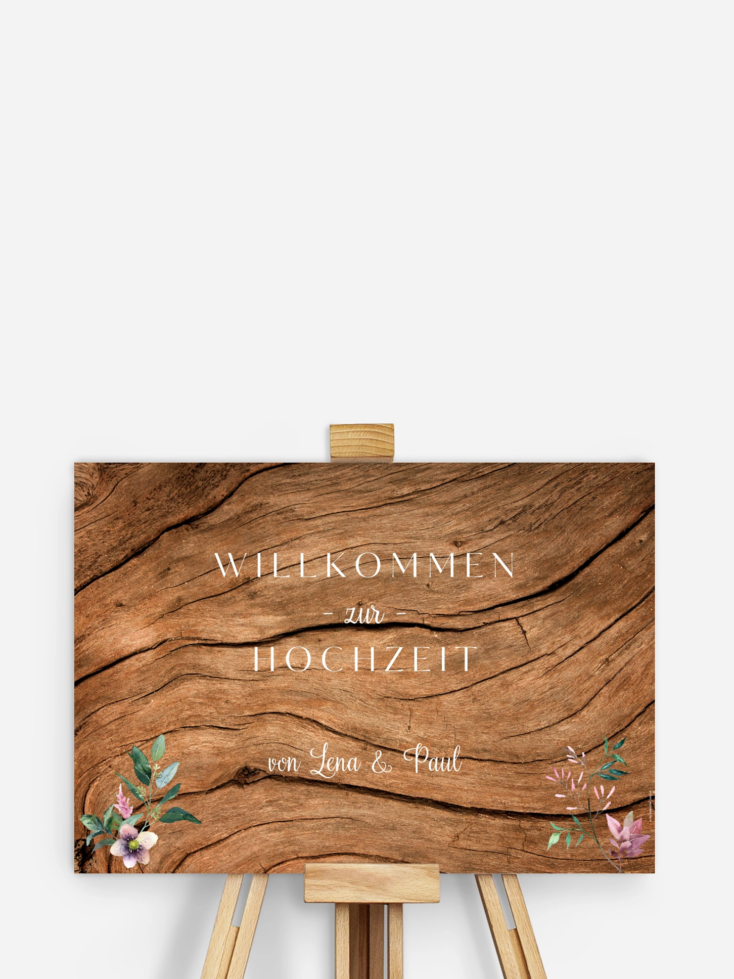 Willkommensschild Rustic Bloom