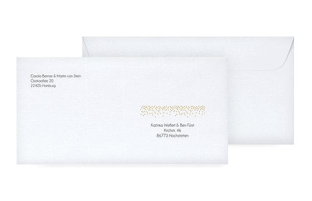 Was Schreibt Man Auf Den Umschlag Einer Hochzeitskarte Brief