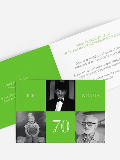 Einladung Zum 70 Geburtstag Einladungskarten Gestalten