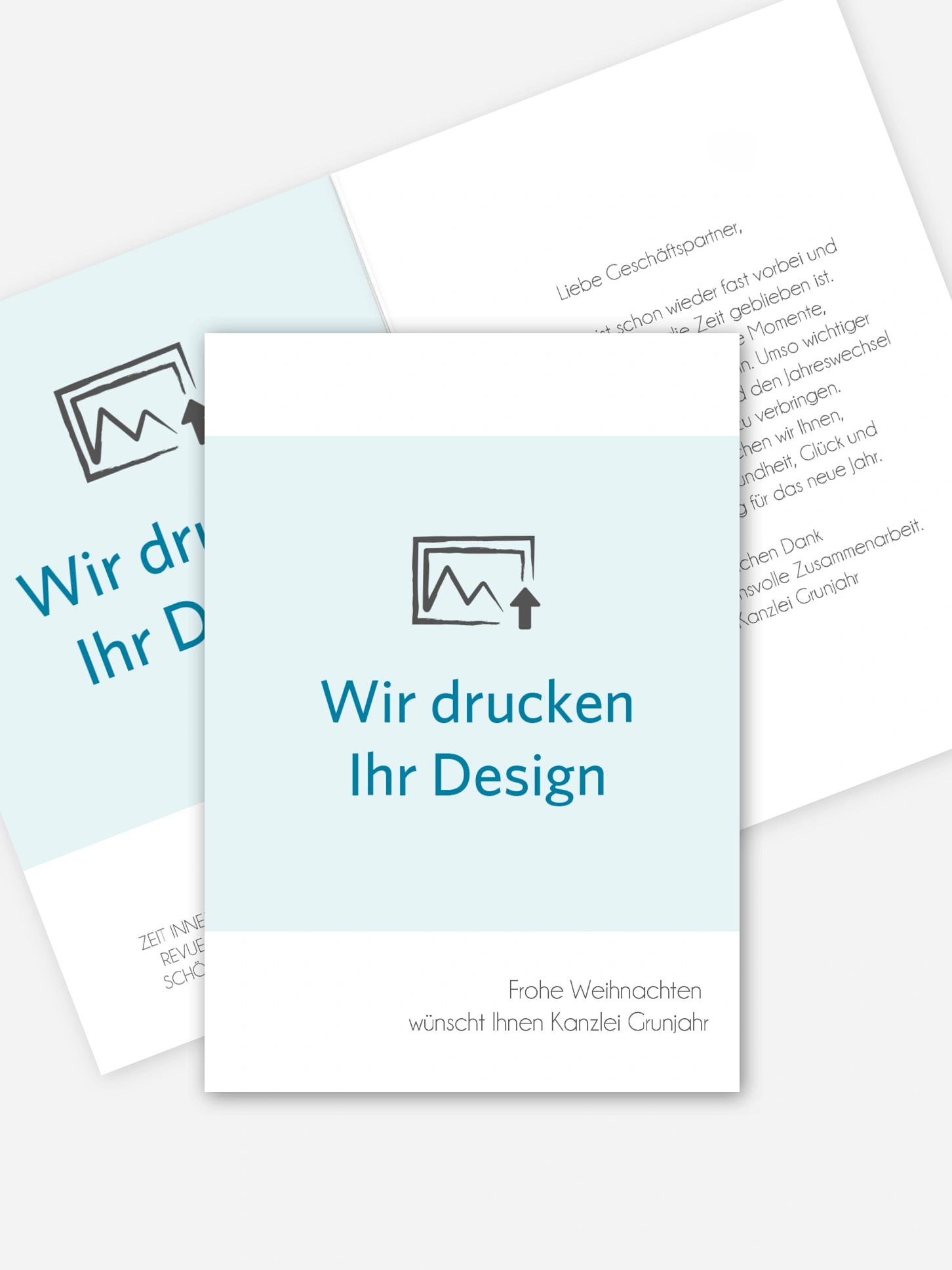 Geschäftliche Weihnachtskarte Persönliche Note